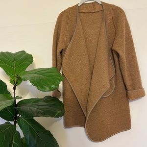 Brown wool cardigan